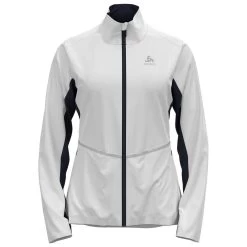 Veste Nordique Odlo Markenes Wmn Jkt White/Dark Sapphire