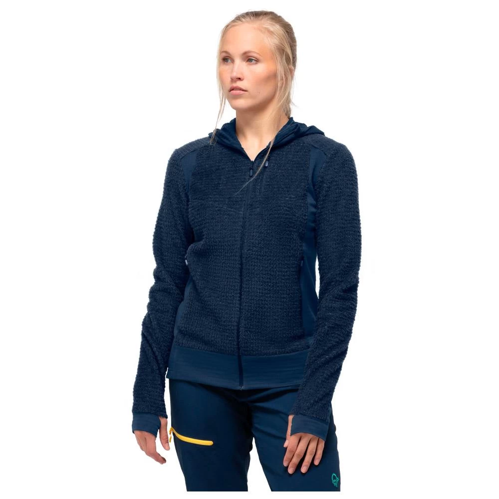 Polaire Norrona Falketind Alpha120 Zip Hood W's Indigo Night 3 Polaire Norrona Falketind Alpha120 Zip Hood W's Indigo Night – Image 3