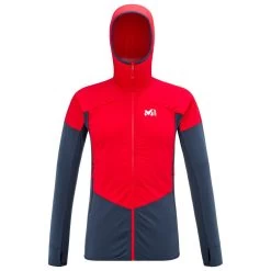 Polaire Millet Rutor Alpha Hoodie Saphir Rouge