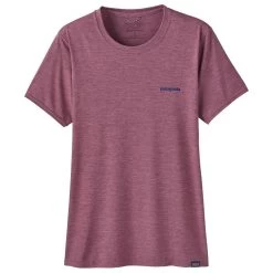 Tee-shirt Patagonia Capilene Cool Daily Graphic Shirt Waters Board Logo Evening Mauve X-Dye
