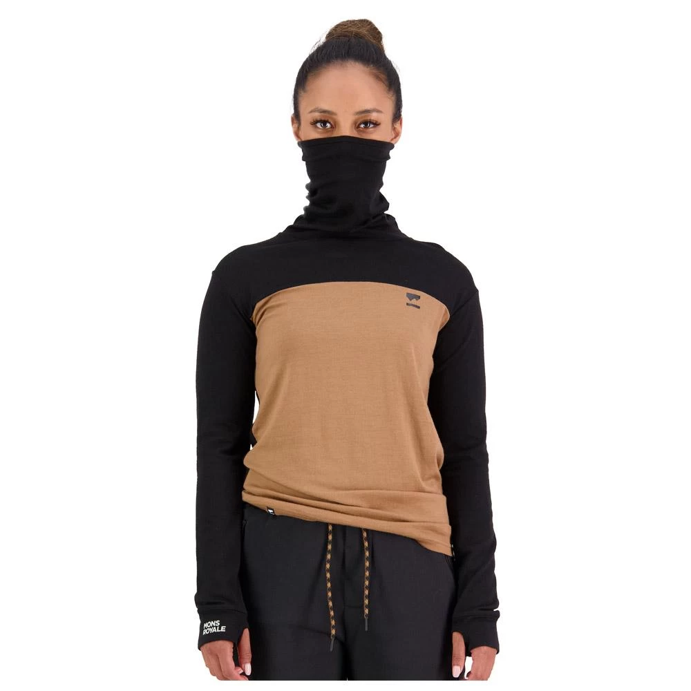 Sous-vêtement Technique Mons Royale Europe W's Yotei High Neck Black Tofee 4 Sous-vêtement Technique Mons Royale Europe W's Yotei High Neck Black Tofee – Image 4