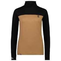 Sous-vêtement Technique Mons Royale Europe W's Yotei High Neck Black Tofee