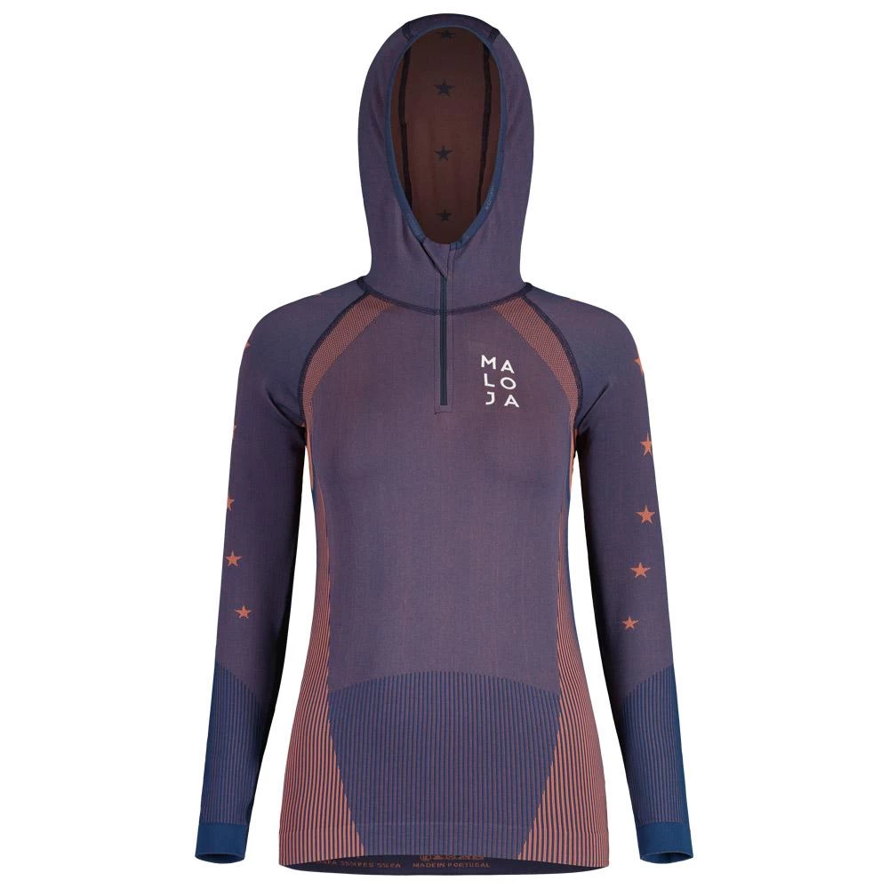 Combinaison Nordique Haut Maloja BlaumeiseM Shirt Midnight 1 Combinaison Nordique Haut Maloja BlaumeiseM Shirt Midnight