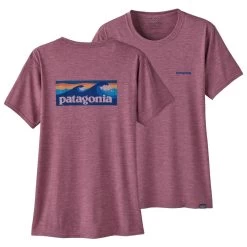 Tee-shirt Patagonia Capilene Cool Daily Graphic Shirt Waters Board Logo Evening Mauve X-Dye -MontBlanc Wear Magasin b42b2493a65a4d135f11693d1bc42e4e90c1838c E23PATATEH3366543 901