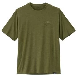 Tee-shirt Patagonia M's Cap Cool Daily Graphic MTB Crest : Palo Green X-Dye