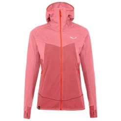 Polaire Salewa Puez Hybrid Polarlite W Full-Zip Hoody Mauvemood Melange