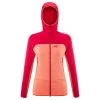 Polaire Millet Fusion Grid Hoodie W Coral Chrome/Tango